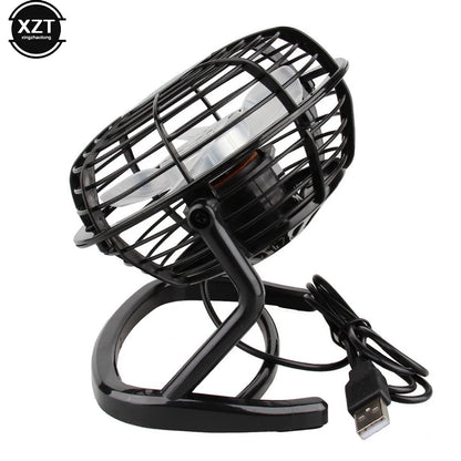 New USB Silent Fan Desk Cooler for Laptop Notebook Desktop PC Ofiice Summer Cooling Fans 4 Blades Rotatable USB Mini Fans Socket