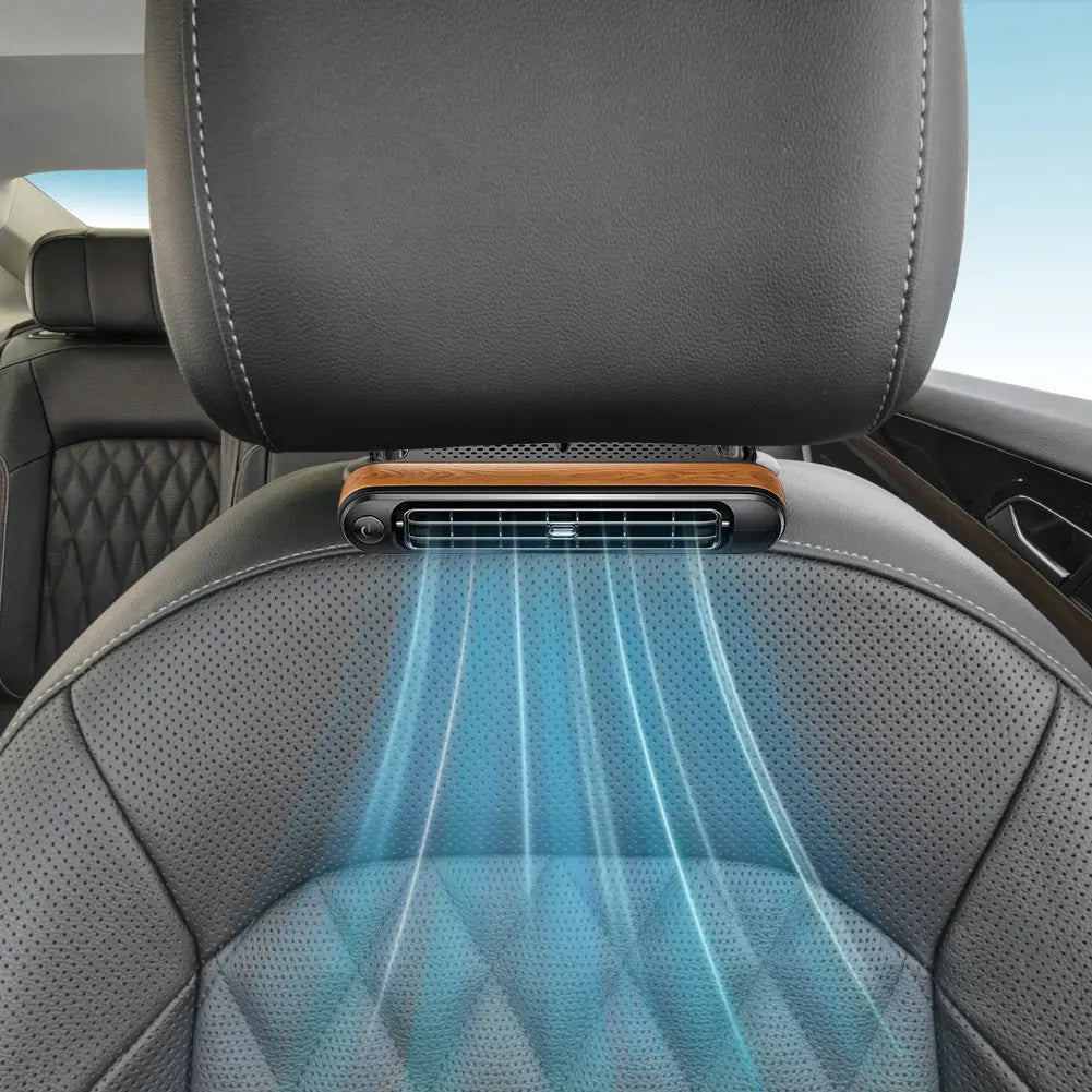 Car Seat Fans Rear Seat Air Circulation Fan Three Adjustable Wind Speeds Vehicle Rear Headrest Fans 5V for Sedan SUV RV Truck