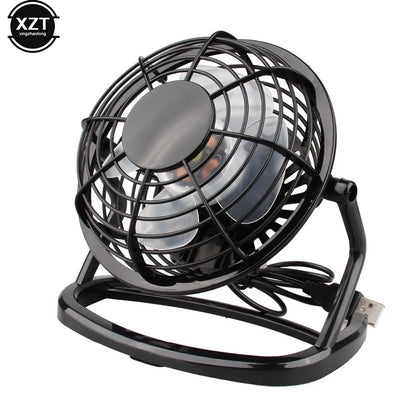 New USB Silent Fan Desk Cooler for Laptop Notebook Desktop PC Ofiice Summer Cooling Fans 4 Blades Rotatable USB Mini Fans Socket