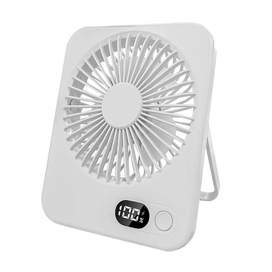 Foldable Table Fan Mini Portable Desk Fan 5 Gear USB Rechargerable Wall Hanging Fan Student Desktop Table Fan for Office Home