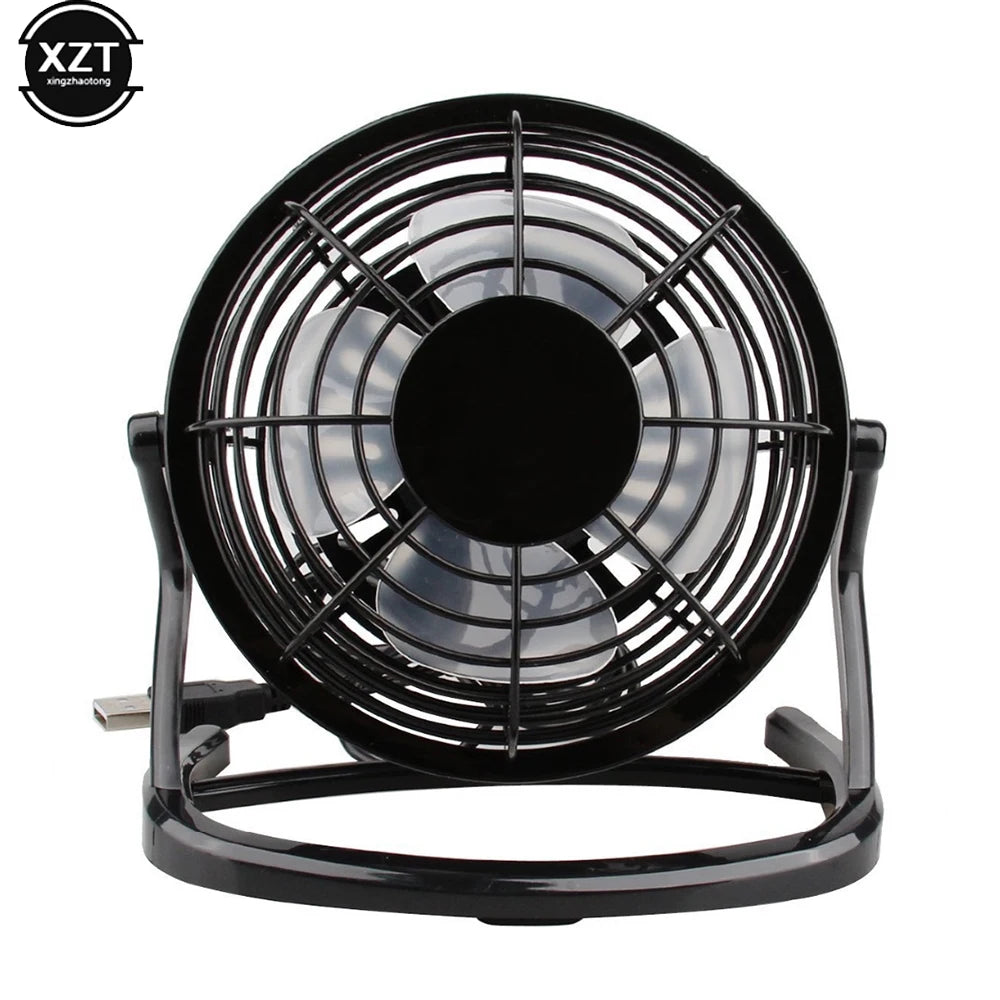 New USB Silent Fan Desk Cooler for Laptop Notebook Desktop PC Ofiice Summer Cooling Fans 4 Blades Rotatable USB Mini Fans Socket