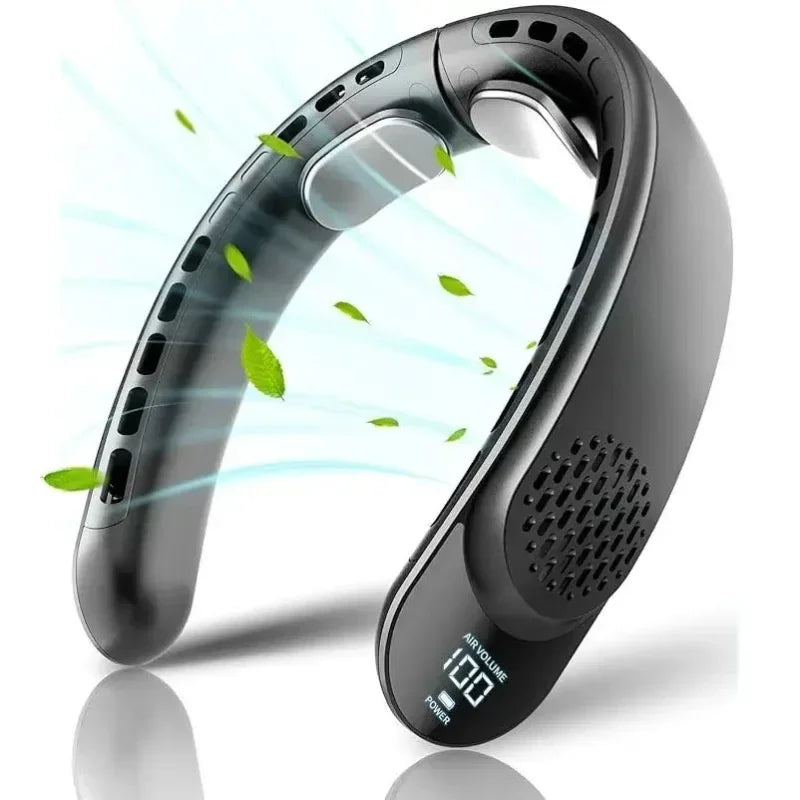Zai Xiao Neck Fan Cooling Rechargeable Air Conditioning Fans Air Cooler 4000Mah Air Conditioner 3 Speed for Outdoor Sports