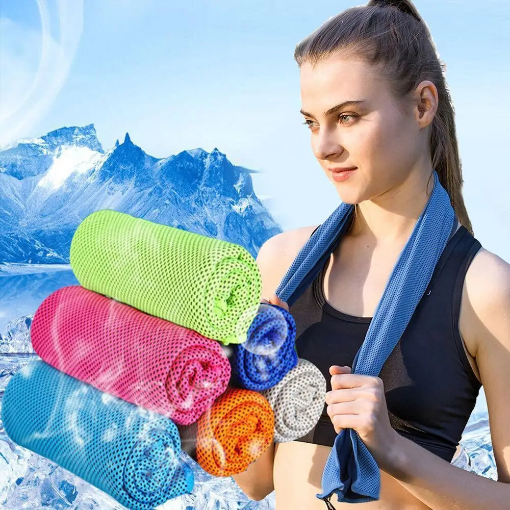 Fitness Swimming Running Summer Enduring Instant Chill Cooling Towel Yoga Rapid Cooling Quick-Dry Ice Face Towel Sport Towel
