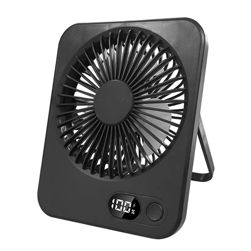 Foldable Table Fan Mini Portable Desk Fan 5 Gear USB Rechargerable Wall Hanging Fan Student Desktop Table Fan for Office Home