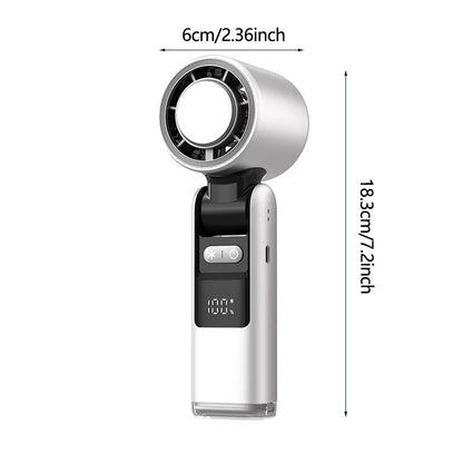 TINSOL 4000Mah Portable Mini Turbo Fan, 199 Wind Speed, Rechargeable, Semiconductor Cooling High-Speed Handheld Fan