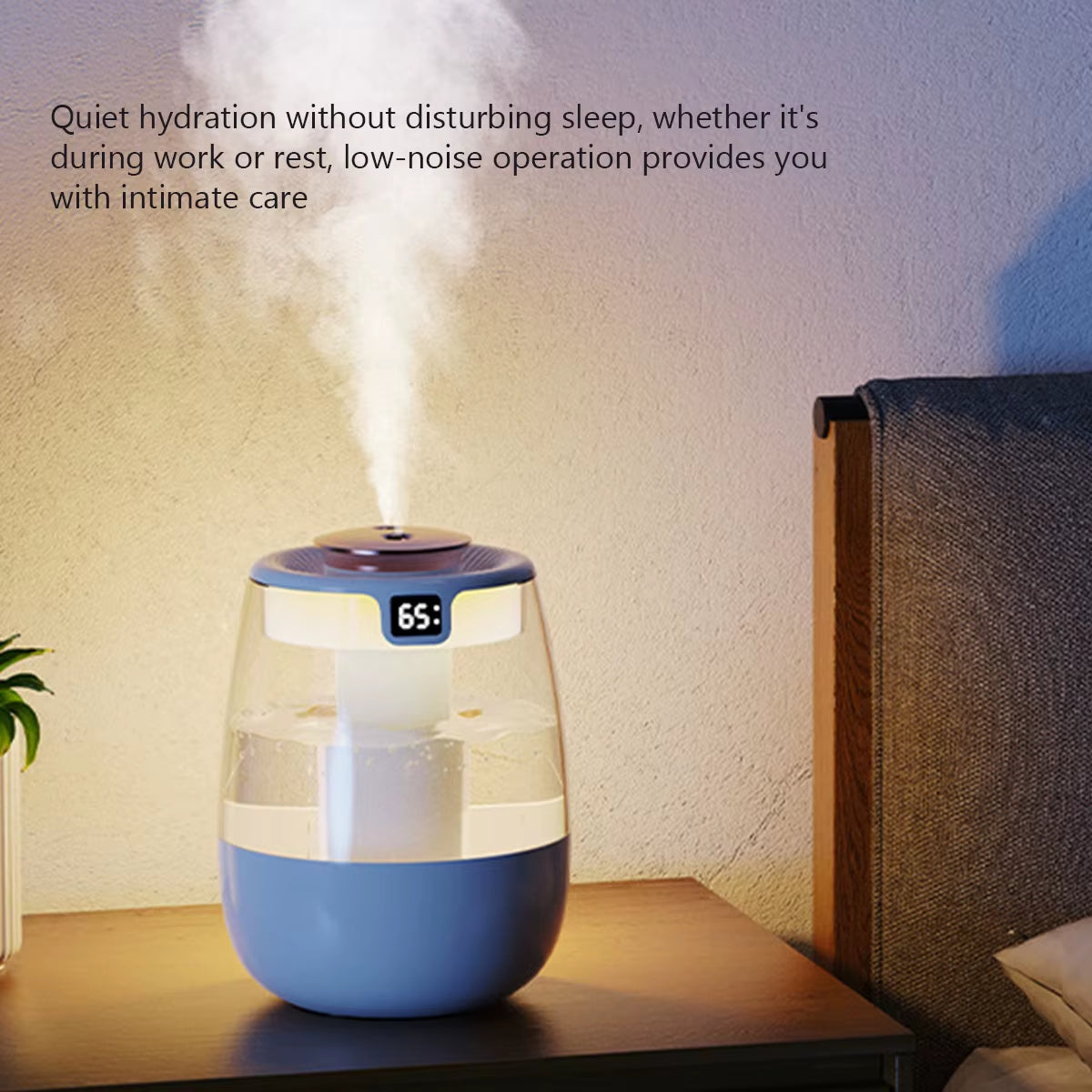 1.3L Air Humidifier Double Spray Port Cool Mist Maker Fragrance Diffuser Home Office Essential Oil Aroma Humidificador Purifier