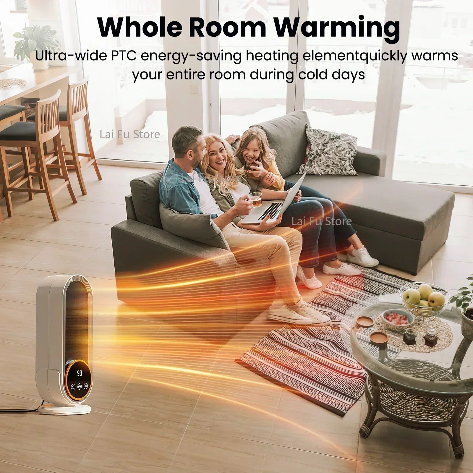 1200W Electric Heater Portable Fan Heaters 220V Room Heater Home Office Desktop Heaters Warmer Machine for Winter Warmer