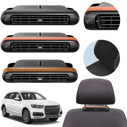 Car Seat Fans Rear Seat Air Circulation Fan Three Adjustable Wind Speeds Vehicle Rear Headrest Fans 5V for Sedan SUV RV Truck