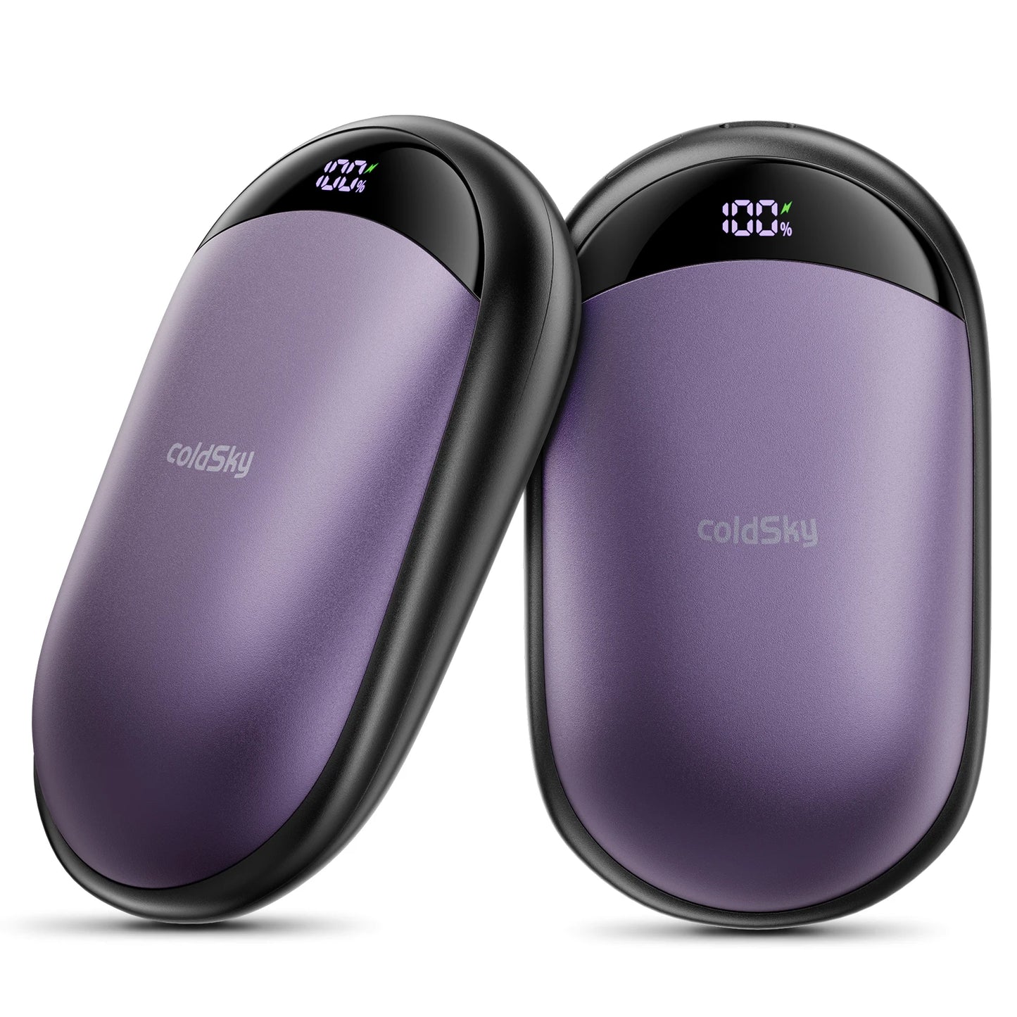 2-In-1 Hand Warmers Rechargeable 2 Pack Magnetic Electric Hand Warmer with Digital Display, Portable Pocket Hand Warmer