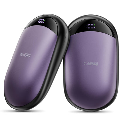 2-In-1 Hand Warmers Rechargeable 2 Pack Magnetic Electric Hand Warmer with Digital Display, Portable Pocket Hand Warmer