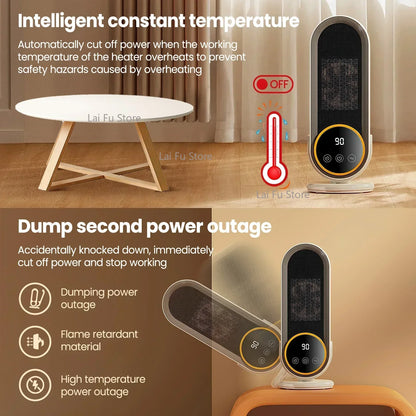 1200W Electric Heater Portable Fan Heaters 220V Room Heater Home Office Desktop Heaters Warmer Machine for Winter Warmer